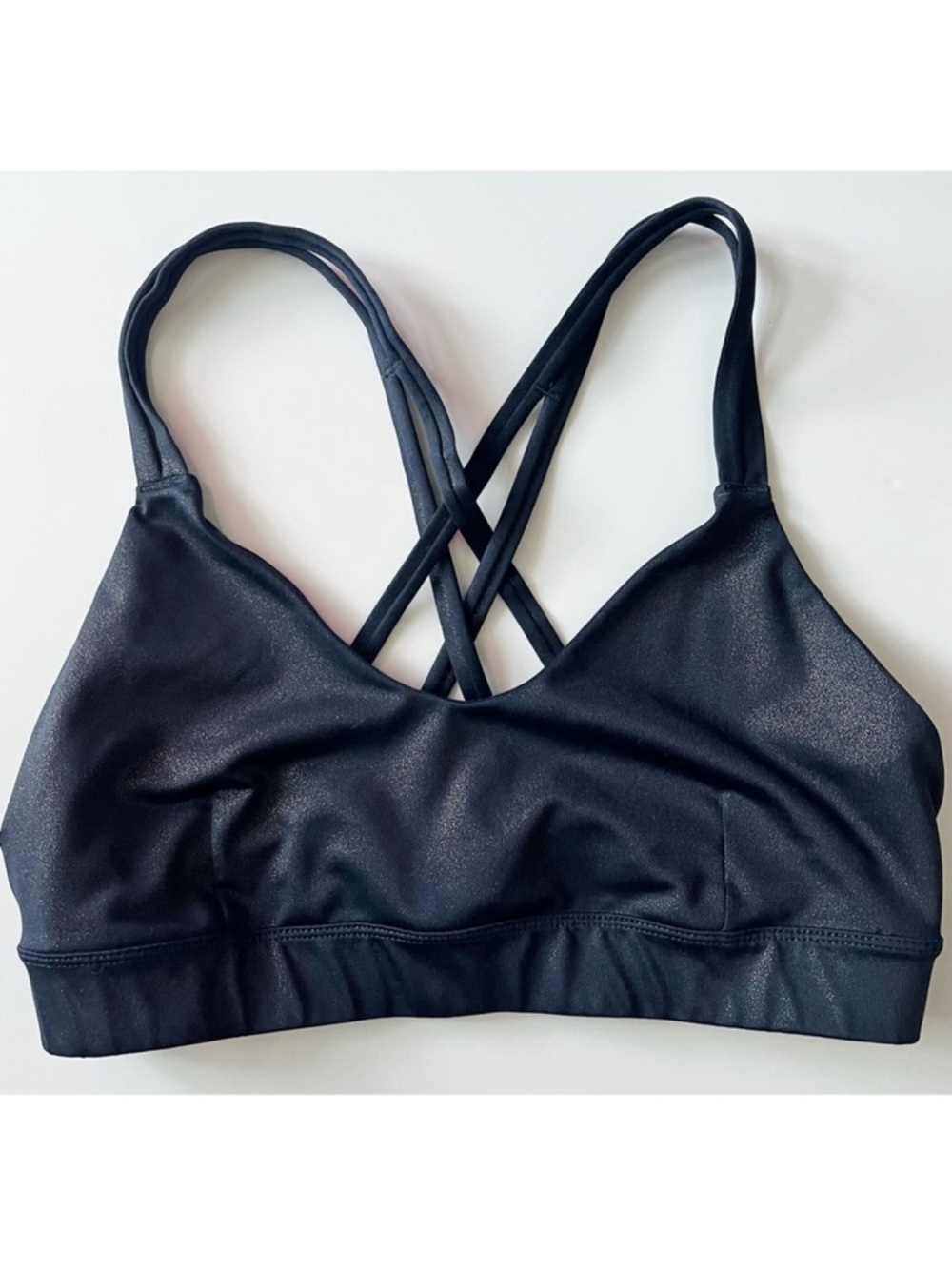 Joy Lab • Navy Shimmer Strappy Sports Bra